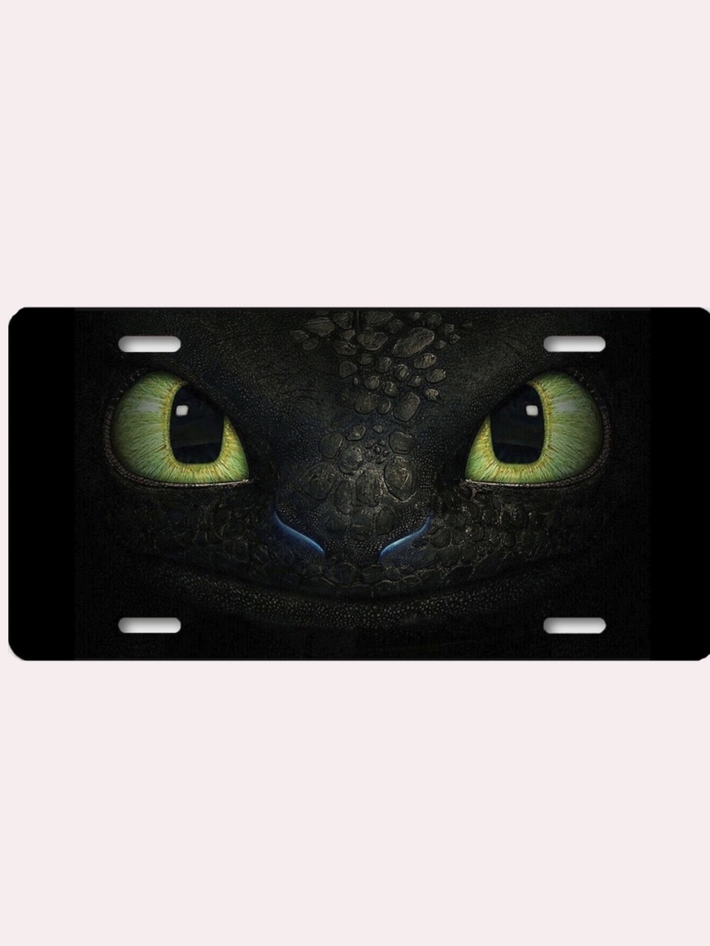 Dragon Eyes CAR TRUCK Aluminum LICENSE PLATE Car tag Toothless